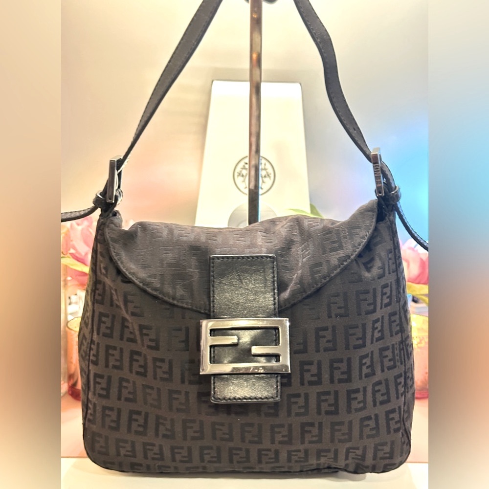 Fendi Mamma Baguette Zucca Print ✨ - Picture 1 of 8